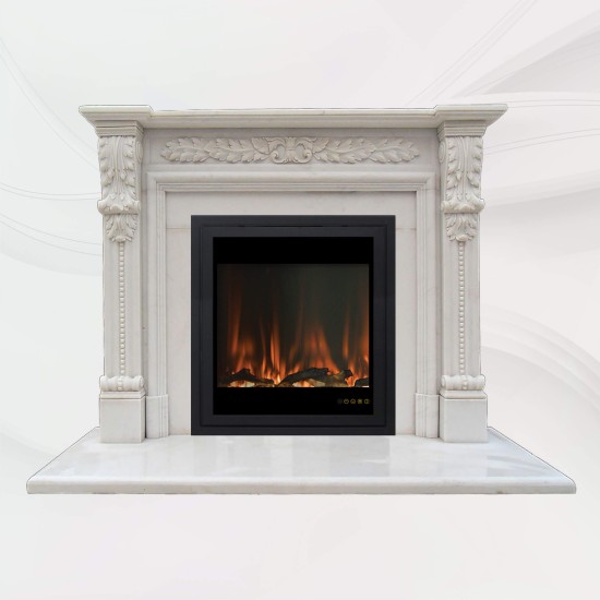 Smart Electric Fireplace with Stone Mantle ALS005